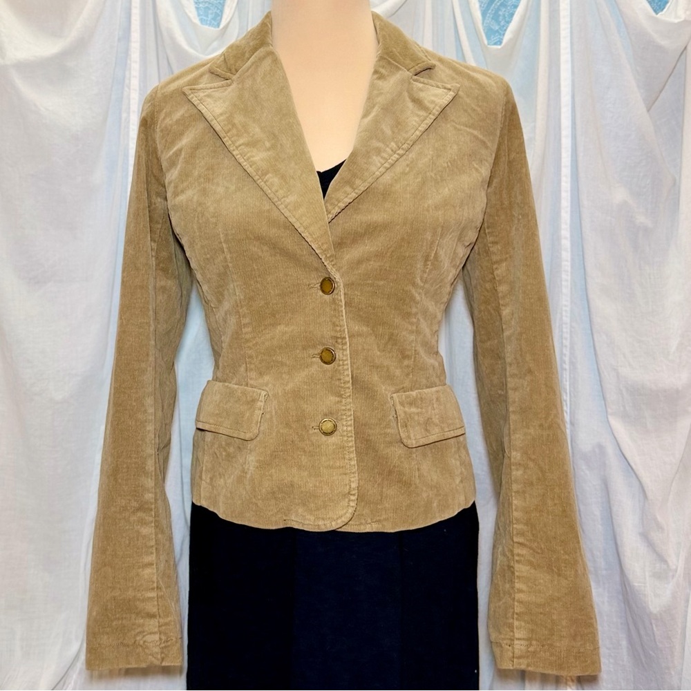Vintage 90s Y2K Calvin Klein Jeans Corduroy Tailored Blazer Sz M/L